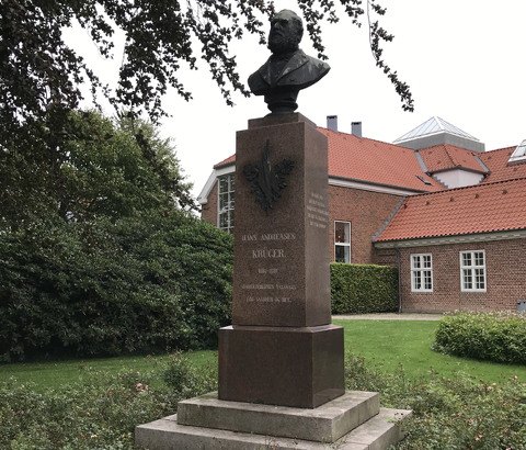 Der Gedenkstein für Hans Andreasen Krüger (1816-1881)